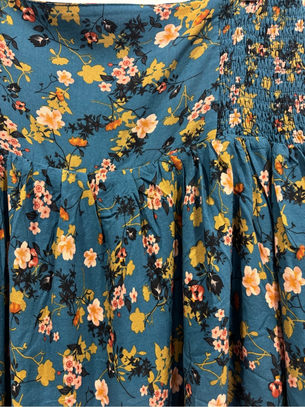 Natural Life tiered, reversible skirt Sunflowers NWOT - Picture 2 of 5